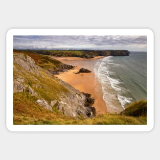 Three Cliffs Bay, Gower Sticker